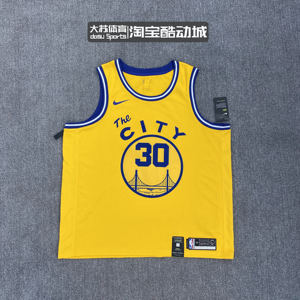 nike/耐克 库里勇士队电车复古城市限定sw球迷版球衣 bq8109-729
