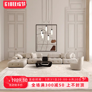 Rsemnia现代轻奢地毯客厅茶几毯高级感咖色立体毯面混纺卧室暖色