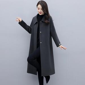 日本进口技术京东商城2021年新款双面羊绒大衣秋冬装毛呢外套女装