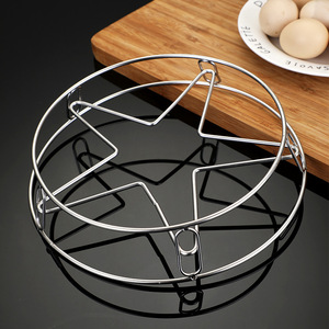 不锈钢厨房工具锅架创意五角星蒸架多用途蒸鱼蒸鸡蛋可双面用锅垫