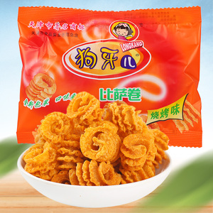 狗牙儿比萨卷25g 烧烤味天津特产80后回忆小零食膨化食品小吃披萨