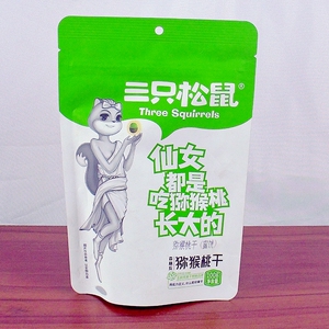 三只松鼠猕猴桃干100g袋蜜饯果脯奇异果水果干休闲办公室小吃零食