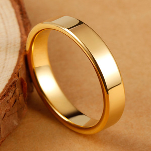 老凤祥瑞足金男士戒指镀18k金黄金光泽日韩学生网红足银饰金单身