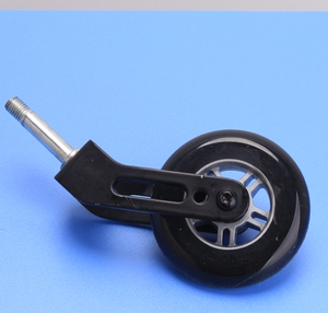 轮椅配件 运动轮椅4寸前轮总成 适用金百合佛山东方凯洋威之群