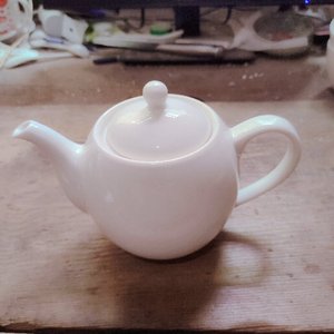 包邮 景德镇外贸牙白纯色中式陶瓷茶壶茶杯小清新可配托盘