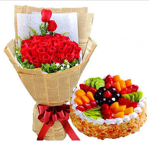 平湖市大润发瑞丰吾悦广场恒隆嘉荟城红玫瑰蛋糕鲜花店同城速递