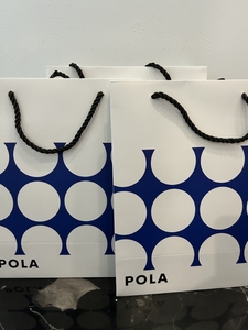 现货日本POLA宝丽礼品袋手提袋化妆品专用包装袋纸袋27cm*21*11