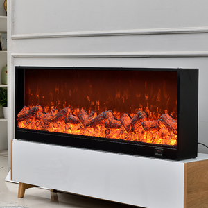 定做壁炉芯 电子仿真led火焰嵌入式取暖器家用欧美式 壁炉装饰柜