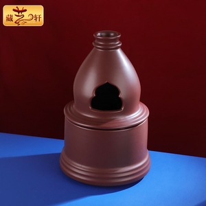 藏式陶瓷插电熏香炉家用复古烟供炉藏传民族室内烟供煨桑炉摆件