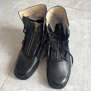 78式夏飞行靴经典牛皮皮靴男士拉链耐磨防滑休闲户外鞋