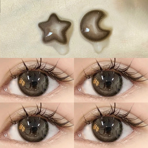 心形美瞳日抛混血10片装小直径13mm方形异形爱心形状隐形眼镜盒tn