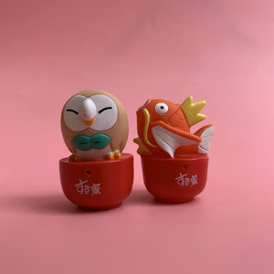 散货宠物 小精灵手办日本食其家食玩木木枭玩具模型摆件玩具