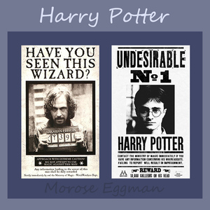 harrypotter哈利波特通缉令电影卡片装饰墙贴拍照道具周边