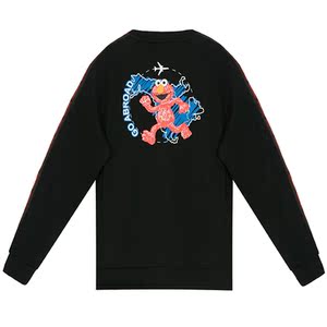 芝麻街sesamestreet2020新品秋冬男女款套头情侣卫衣ssatt203310u