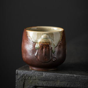 【悟道主人杯】 中式禅意窑变天目釉茶盏建盏大号泡茶杯轻奢高端