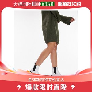 香港直邮潮奢 Topshop 女士 Bella 宽版粗跟短靴(白色)