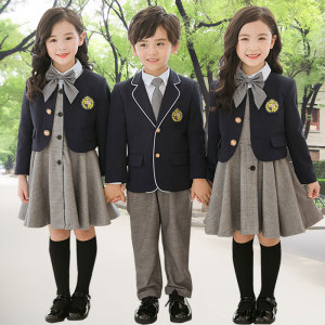 秋冬季日系新款校服幼儿园男童女童服装两件套合唱团演出表演制服