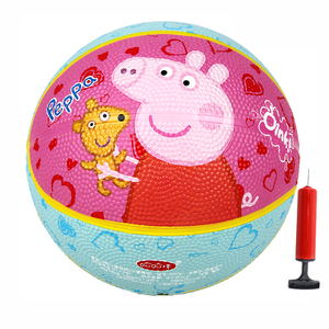 哈哈球小猪佩奇2号篮球g2767 儿童小篮球玩具 幼儿园亲子户外运动