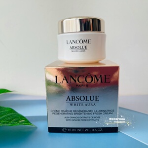 lancome兰蔻菁纯润白乳霜面霜15ml轻盈版美白面霜滋润紧致保湿