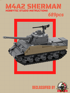lego 乐高 二战 美国 m4a2 谢尔曼 坦克 io pdf「设计图纸」