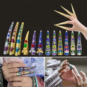 假长指套护甲套宫廷指甲套同款古装拍摄道具皇后贵妃清朝手部饰品