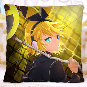 镜音铃二次元抱枕vocaloid镜音连双面照片定制创意生日礼物男女