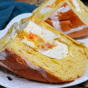 杨枝甘露芝士面包欧包夹心芒果西柚荔枝奶酪儿童早餐零食轻食代餐