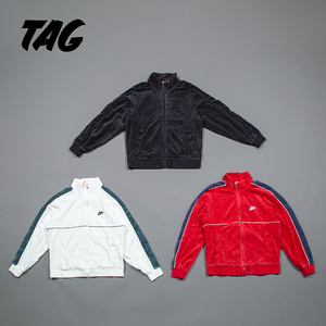 supreme 21ss nike velour track jacket耐克联名天鹅绒夹克外套