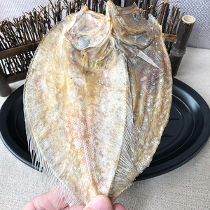 北海大地鱼干淡晒比目鱼干野生扁鱼铁脯鱼方鱼干云吞汤底料多宝鱼