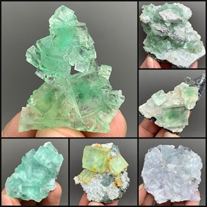 香花岭 绿色 萤石  天然矿物晶体矿石标本石头原石收藏摆件