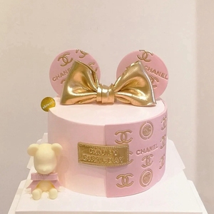 网红ins抖音小红书生日蛋糕包包小熊女孩女生女神女友情人翻糖