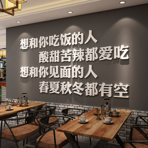 餐饮贴纸创意文字个性