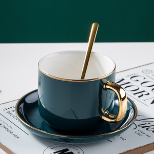 Mongdio陶瓷杯咖啡杯套装家用欧式小奢华ins咖啡杯小精致下午茶杯