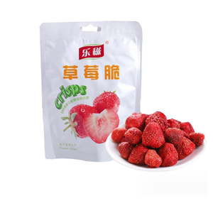 乐滋乐稵水果干脆片零食 整颗整粒冻干草莓脆粒儿童即食草莓脆20g