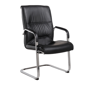 hulsta玺韩会议办公室椅子弓形会客转椅老板椅固定扶手麻将皮椅子