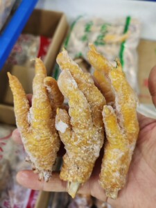 炸凤爪黄金鸡爪酒店烧烤油炸调味鸡爪大号20斤一箱浙江沪皖包邮