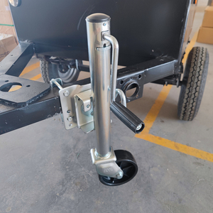 拖车导轮1200磅游艇拖挂房车千斤顶支架导向轮 手摇调节汽车改装