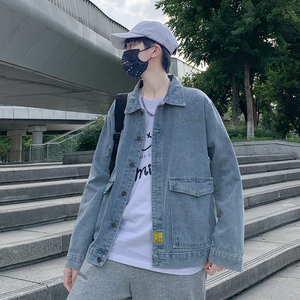 江南第四十九天lemen金俊jianyinz黑衣先生宽松网红同款牛仔外套