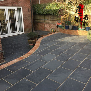 青石板庭院地砖户外阳台花园院子别墅广场仿古防滑室外铺路石中式