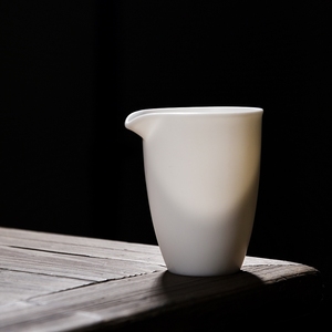 协龙腾德化白瓷 无釉功夫茶具泡茶杯公杯公道杯陶瓷分茶器茶海