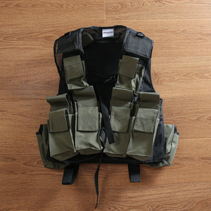 军事风户外负重战训越野登山露营旅游 多功能大容量战术背心马甲