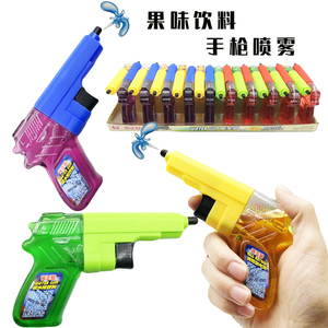 儿童创意手枪造型口喷饮料喷雾糖果玩具好吃又好玩的小孩趣味礼物