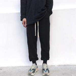 搭配椰子yeezy神裤ins侃爷同款男女休闲宽松纯色束口束脚长卫裤潮