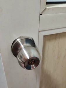塑钢门铝合金门加长三杆球形锁卫生间门锁通道门锁有人无人标志