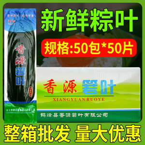 粽叶整箱粽子叶大号香源箬叶新鲜真空包装新叶包粽子摆盘寮叶商用