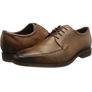 43码现货 棕色 ecco 640714 爱步卡尔翰 男士商务缓震正装皮鞋