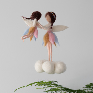 羊毛毡戳戳乐手工DIY紫霞仙子精灵玩偶娃娃挂件治愈系爱的礼物