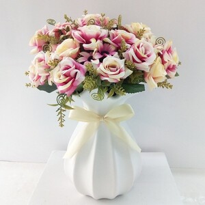 简约现代陶瓷干花花瓶小清新客厅餐桌家居摆件插花鲜花水培花器