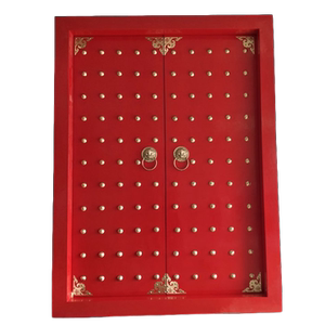 实木红漆大门双开进户门寺庙农村院子古建木门祠堂别墅庭院朱漆门