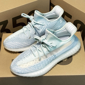 正品耐克飞织椰子鞋男款350纯白冰淇淋女网夏季网面透气运动男鞋